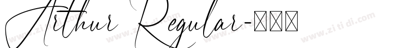 Arthur Regular字体转换